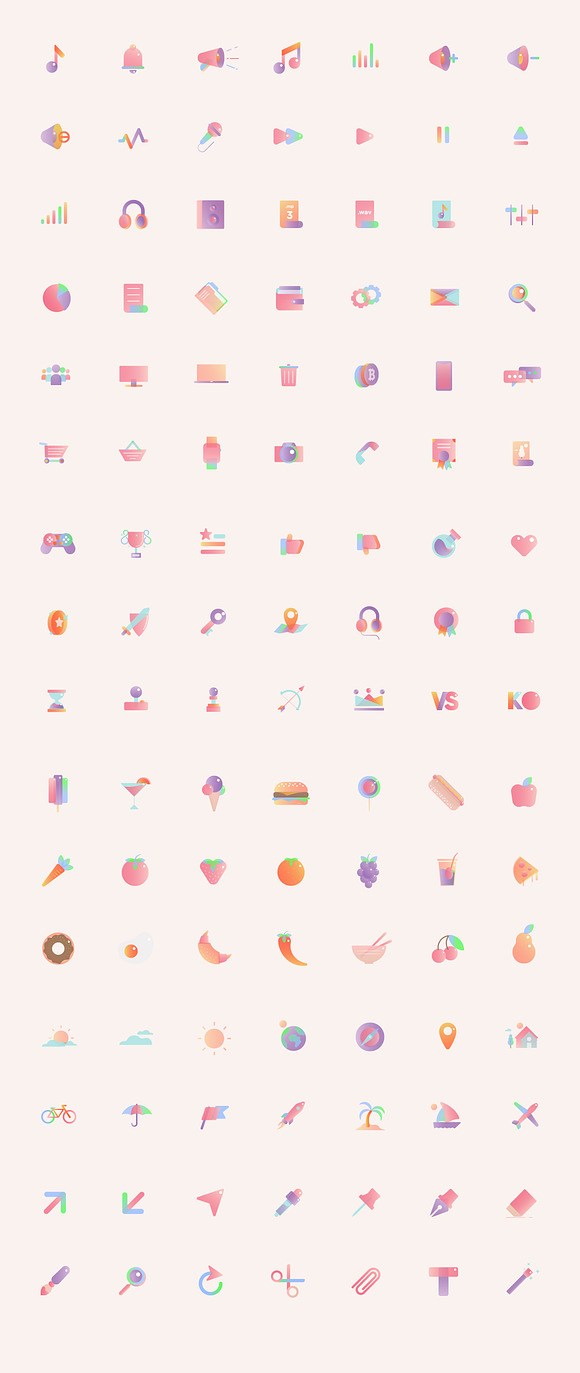 BUBBLiCONS - A Stylised iCon Set in Icons - product preview 5