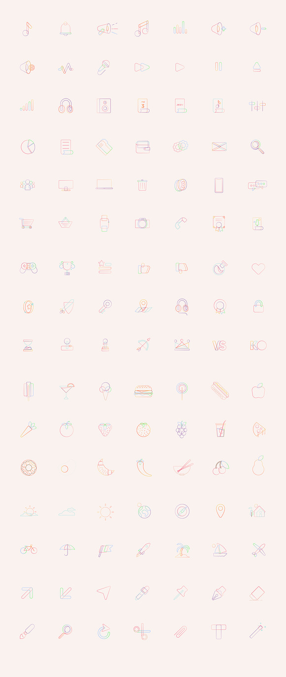BUBBLiCONS - A Stylised iCon Set in Icons - product preview 6