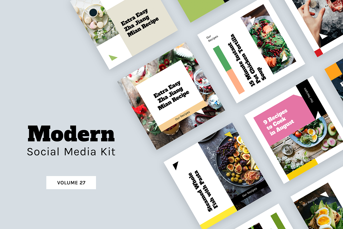 Modern Social Media Kit (Vol. 27) in Instagram Templates - product preview 8