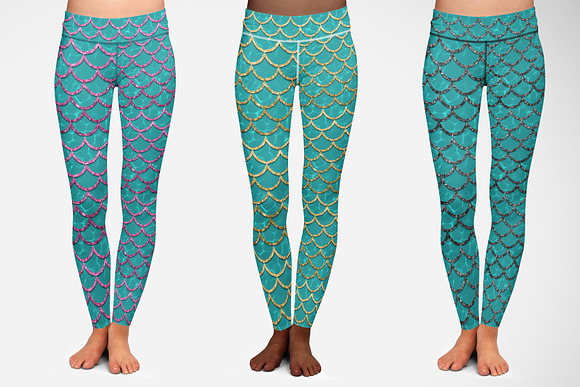 Mermaid scales on water patterns in Patterns - product preview 9