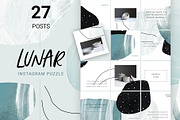 Abstract Instagram Puzzle Design