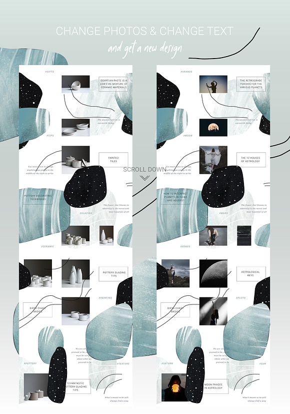 Abstract Instagram Puzzle Design in Instagram Templates - product preview 8