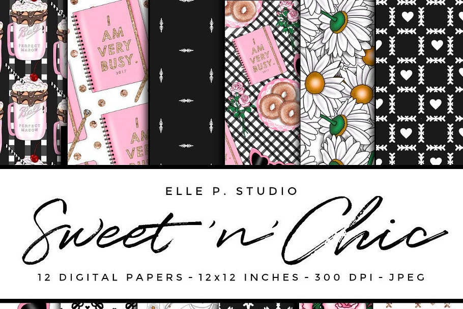 Sweet 'n' Chic Paper Patterns in Patterns - product preview 8