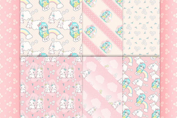 Kawaii Pixie Graphics Bundle in Illustrations - product preview 4