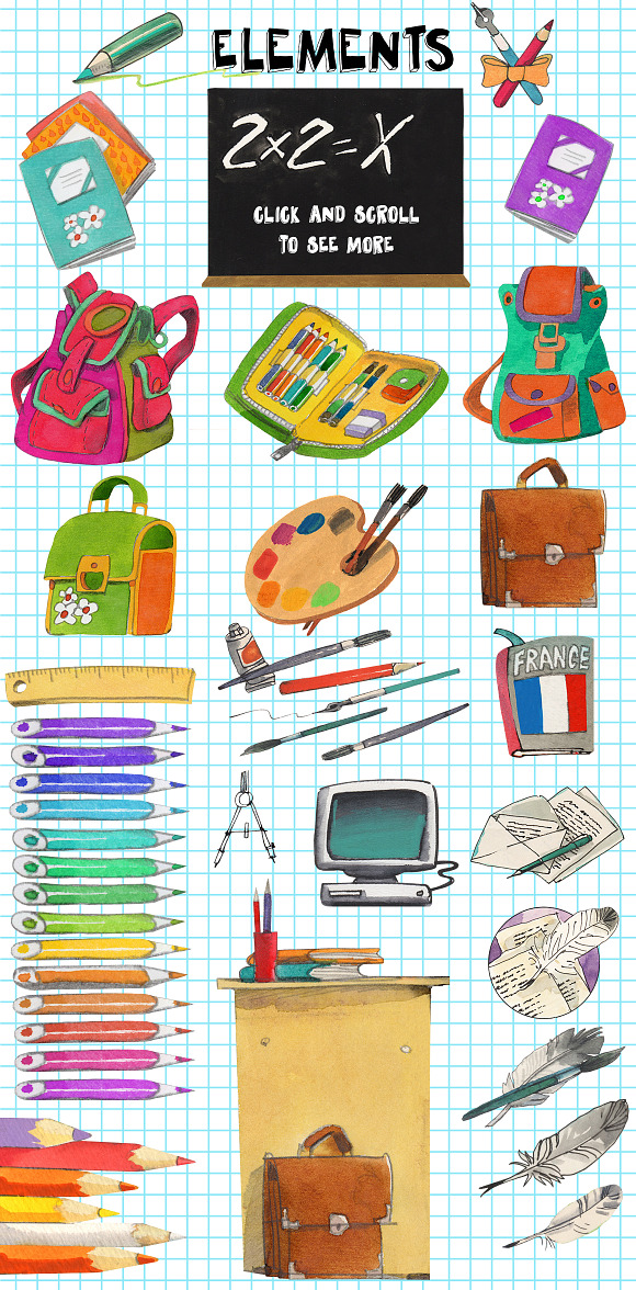 BACK TO SCHOOL ! in Illustrations - product preview 1
