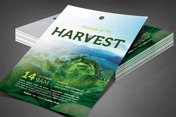 Principles of Harvest Church Flyer