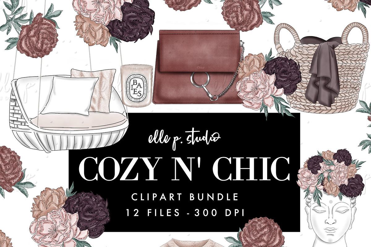 Cozy 'n' Chic Clipart Bundle in Objects - product preview 8