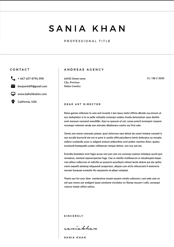 Resume Template/CV in Resume Templates - product preview 5