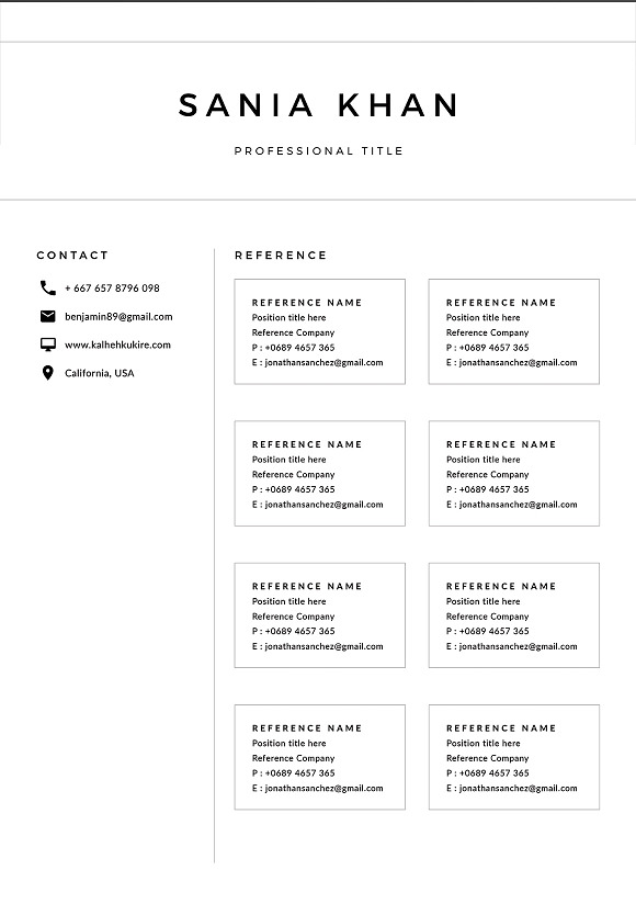 Resume Template/CV in Resume Templates - product preview 6