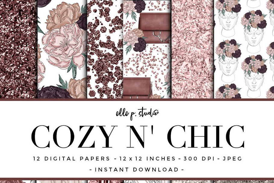 Cozy 'n' Chic Paper Patterns in Patterns - product preview 8
