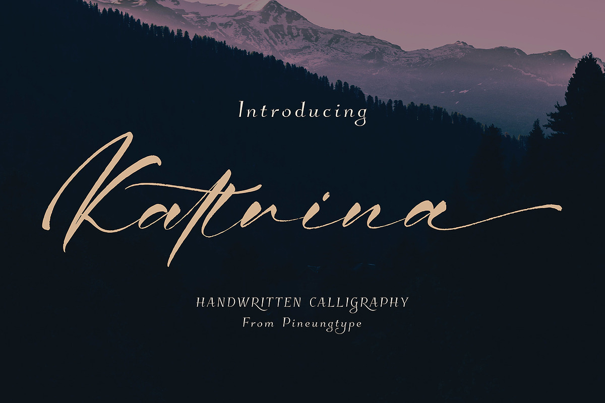 Kattrina in Script Fonts - product preview 8