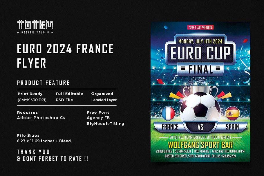 EURO CUP FLYER in Flyer Templates - product preview 8