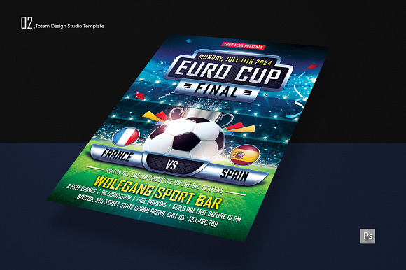 EURO CUP FLYER in Flyer Templates - product preview 2