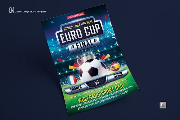 EURO CUP FLYER in Flyer Templates - product preview 4