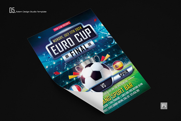 EURO CUP FLYER in Flyer Templates - product preview 5