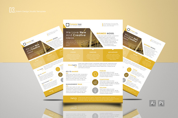 CORPORATE FLYER in Flyer Templates - product preview 3