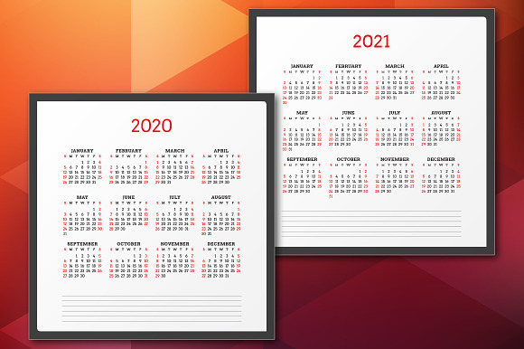 Monthly Planner 2020 in Stationery Templates - product preview 5
