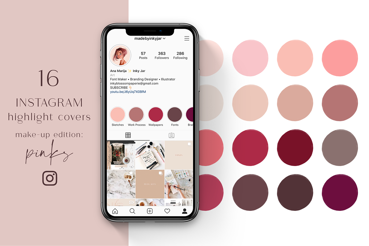 Instagram Highlight Covers-Pinks in Instagram Templates - product preview 8