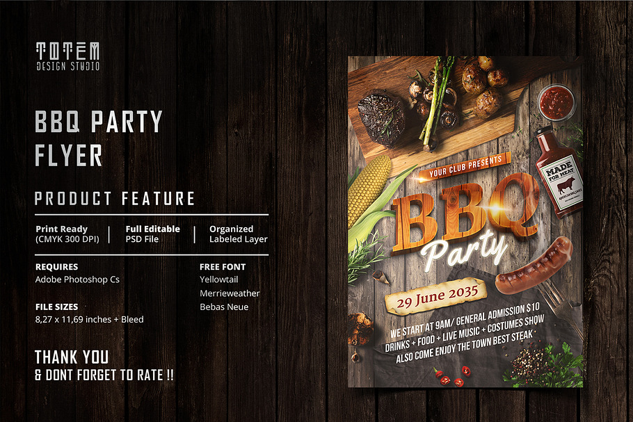 BBQ PARTY FLYER