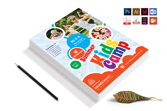 Kids Summer Camp Flyer Vol-04 in Flyer Templates - product preview 2