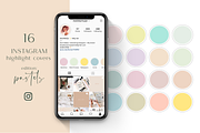 Instagram Highlight Covers-Pastels