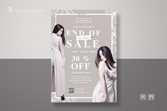 END OF SEASON SALE 1 in Flyer Templates - product preview 1