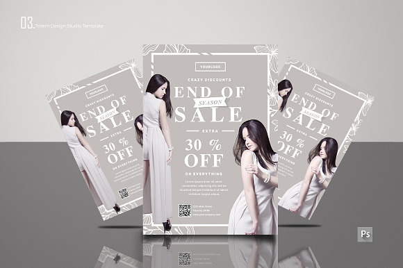 END OF SEASON SALE 1 in Flyer Templates - product preview 3