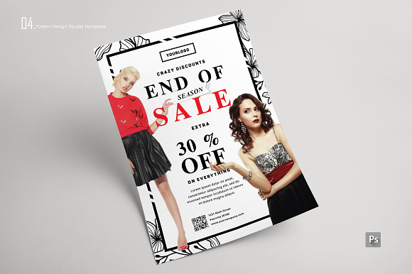 END OF SEASON SALE 1 in Flyer Templates - product preview 4