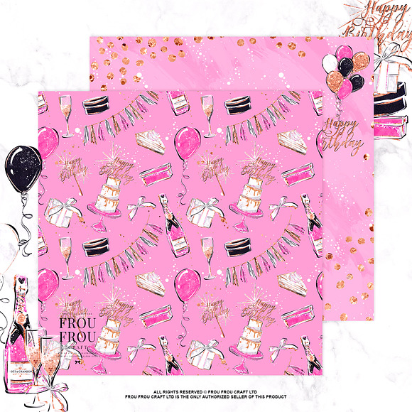 Fashion Birthday Paper Pack in Patterns - product preview 1