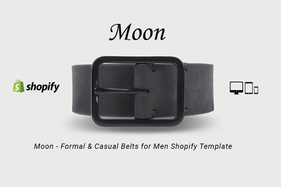 Moon Belts for Men Shopify Template
