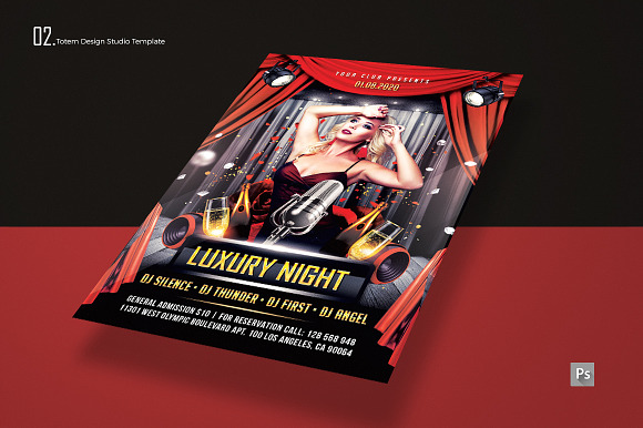 LUXURY NIGHT PARTY FLYER in Flyer Templates - product preview 2