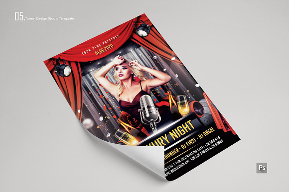 LUXURY NIGHT PARTY FLYER in Flyer Templates - product preview 5