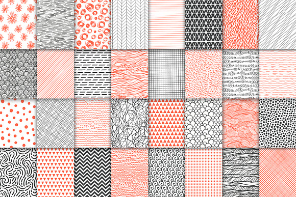 32 geometric seamless patterns set in Patterns - product preview 1