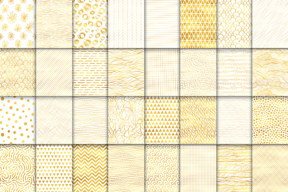 32 golden seamless patterns set in Patterns - product preview 1