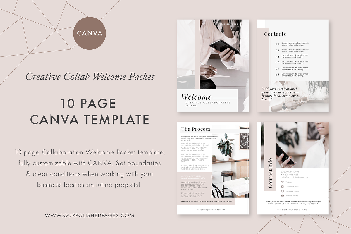 Welcome Packet Canva Template in Magazine Templates - product preview 8