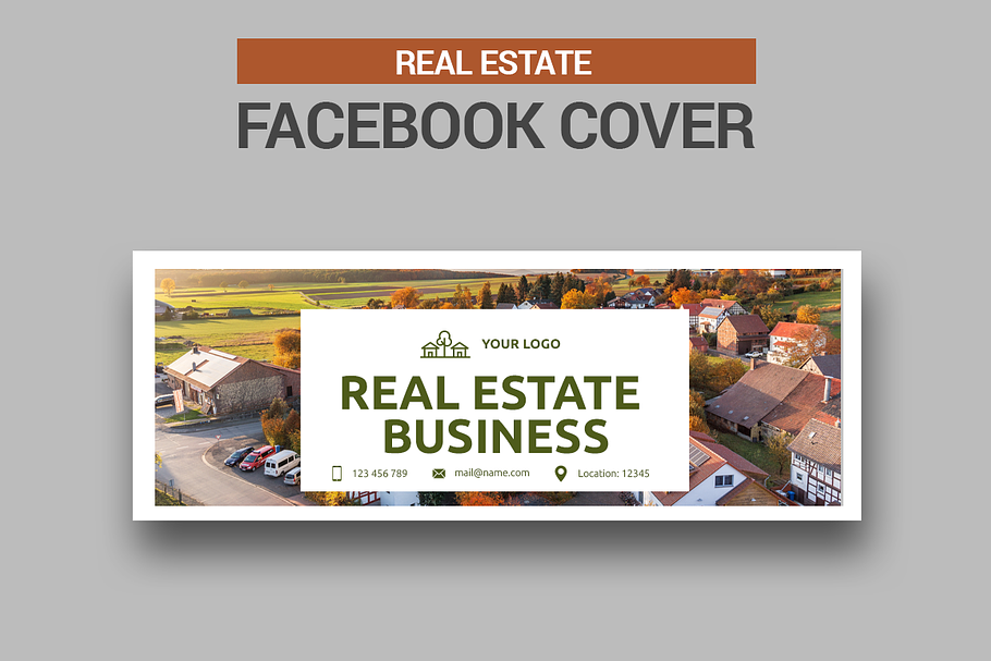 Real Estate -  Facebook Cover in Presentation Templates - product preview 8