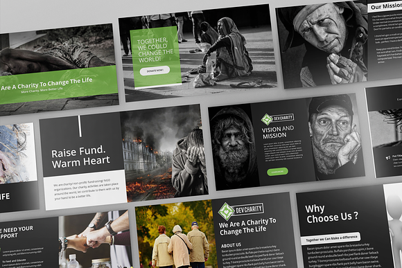 Dev Charity Template Bundle in PowerPoint Templates - product preview 1