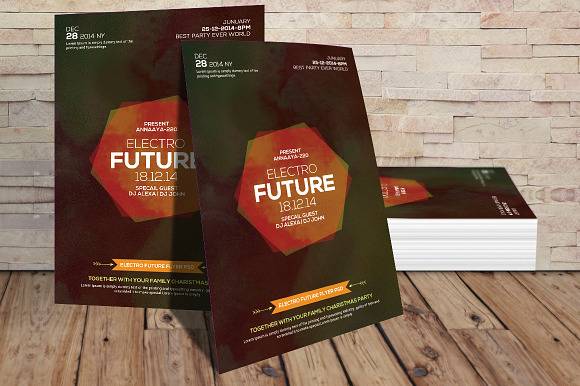 Electro Future Flyer in Flyer Templates - product preview 1