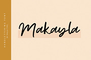 Makayla | Handwritten Font