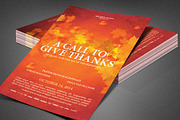 Call to Give Thanks Church Flyer