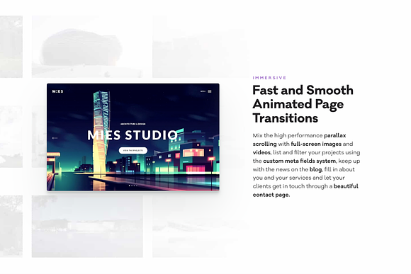 MIES - Architecture WordPress Theme in WordPress Business Themes - product preview 1