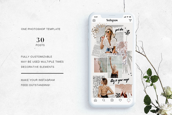 Glam Instagram Puzzle in Instagram Templates - product preview 6