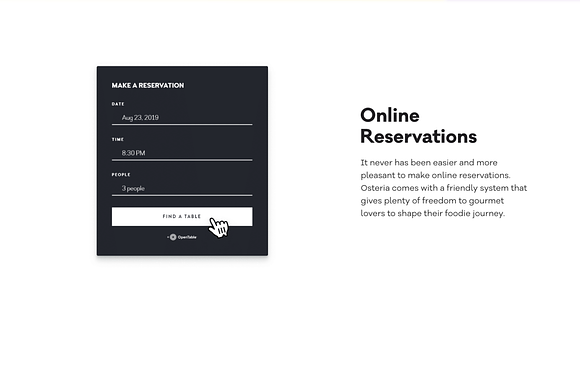 Osteria - Restaurant WordPress Theme in WordPress Business Themes - product preview 1