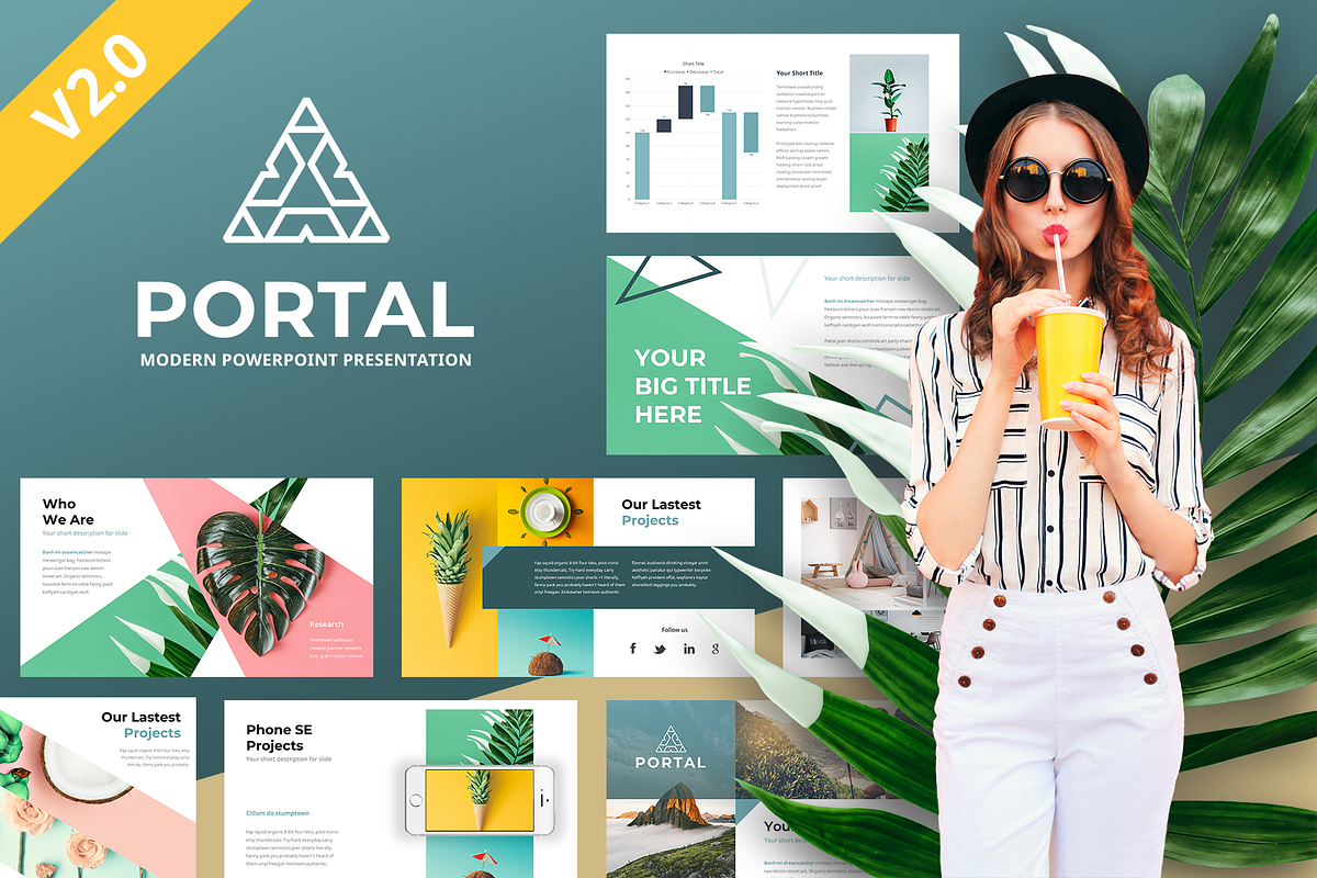 Portal Modern Template Bundle in PowerPoint Templates - product preview 8