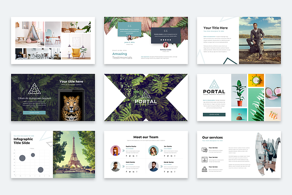 Portal Modern Template Bundle in PowerPoint Templates - product preview 6