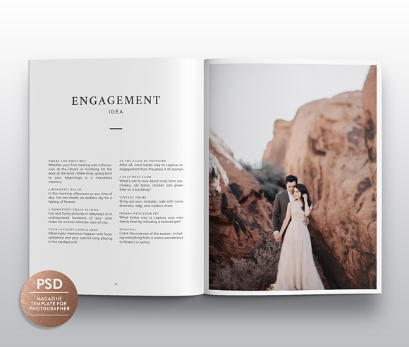 Wedding Magazine Template MG003 in Magazine Templates - product preview 3