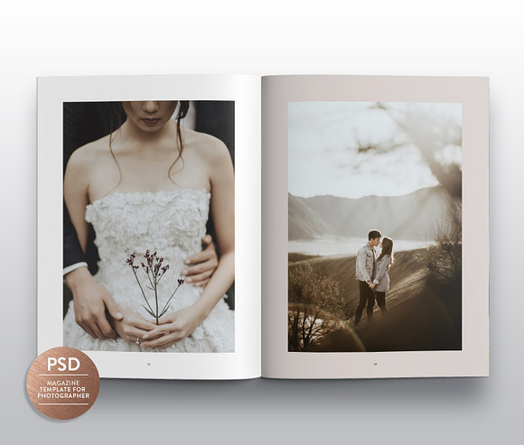 Wedding Magazine Template MG003 in Magazine Templates - product preview 4