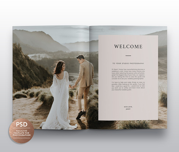 Wedding Magazine Template MG003 in Magazine Templates - product preview 6