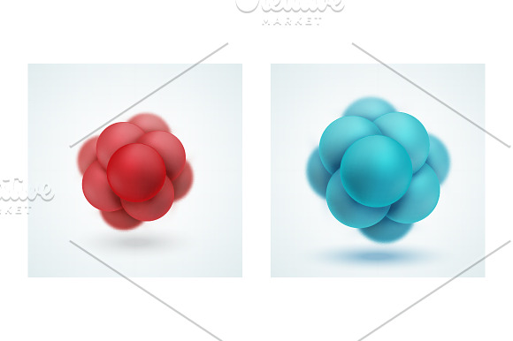Abstract molecular structures in Objects - product preview 1