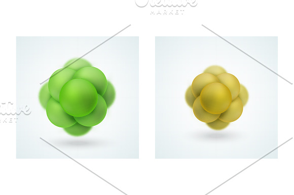 Abstract molecular structures in Objects - product preview 2